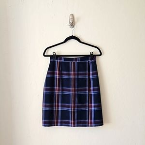 Plaid Wrap Skirt